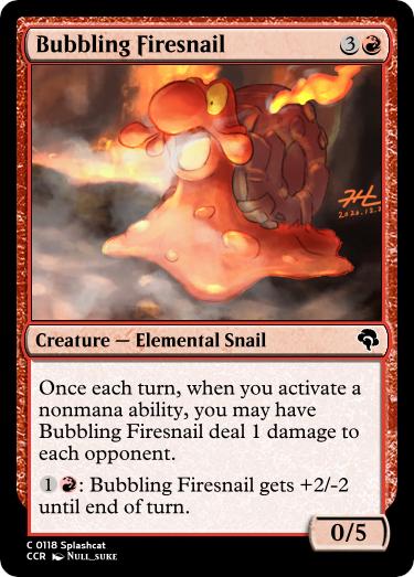 Bubbling Firesnail