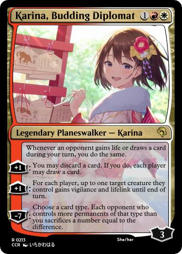 Karina, Budding Diplomat