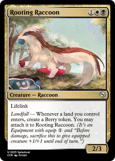 Rooting Raccoon