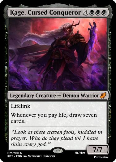 Kage, Cursed Conqueror