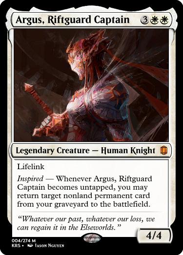Argus, Riftguard Captain
