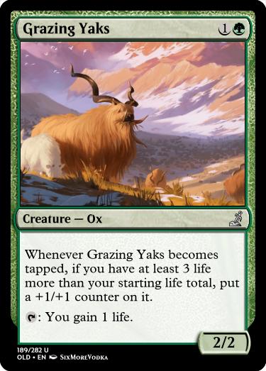 Grazing Yaks