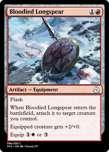 Bloodied Longspear
